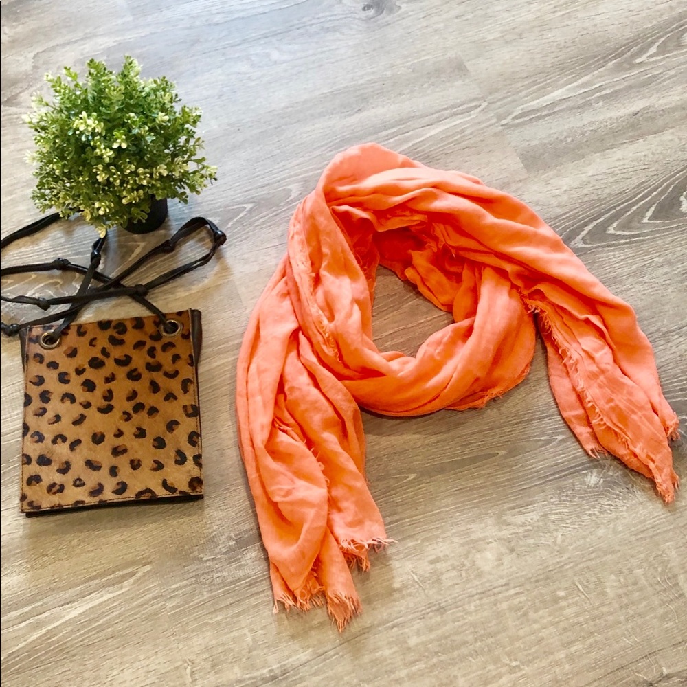 Neon Peach Scarf